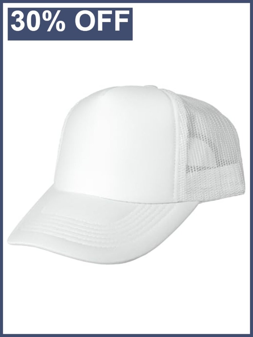Blank Trucker Hat Polyester Foam Mesh Snapback Baseball Cap
